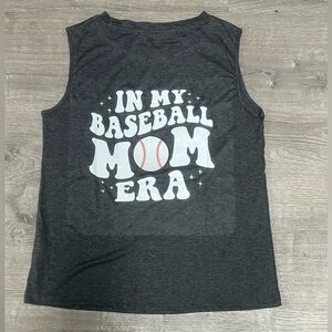 Baseball Graphic Tank Top for Mom size large